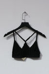 BASERANGE knitted stretch bra BRXX black